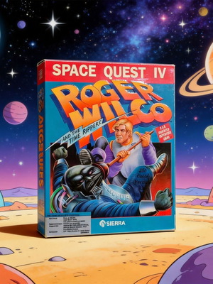 PC Space Quest IV Roger Wilco and the Time Rippers Big Box used