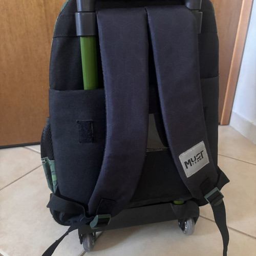 Must Pro Player School Trolley Bag with Football Design like new