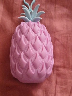Pineapple wallet new with turquoise and purple keychain