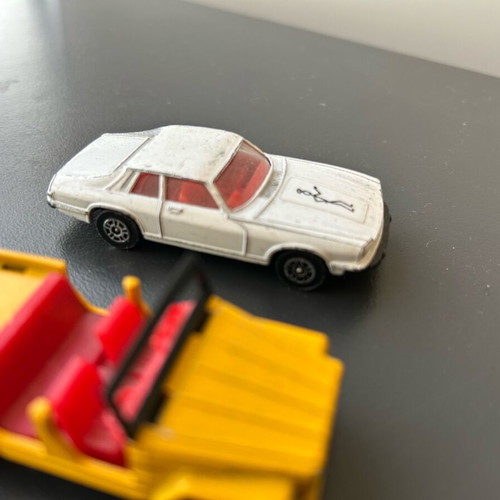 Corgi and Siku toy cars used, Agios and Jeep, made in Germany