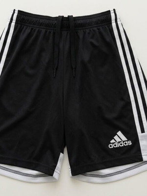 Adidas black football shorts for boys, size S