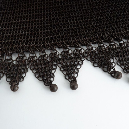 Edwardian Art Nouveau Gunmetal Chainmail Mesh Evening Bag used