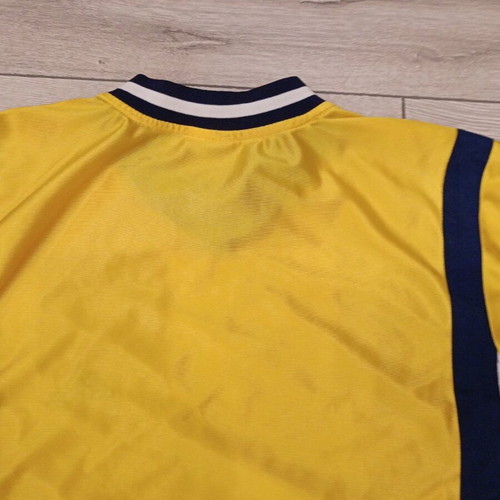 Adidas Teamwear shirt used, yellow and blue, size 176 (S/M)