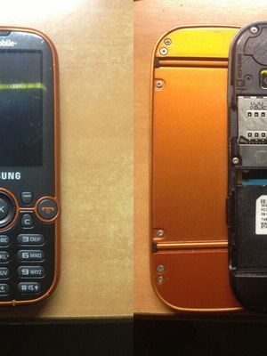 Samsung Gravity 2 SGH-T469 used, gray and orange T-Mobile