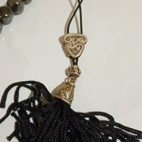 Hematite Komboloi with Helical Beads like new