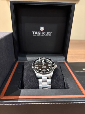 TAG Heuer Aquaracer Calibre 5 Automatic men's 42mm silver used
