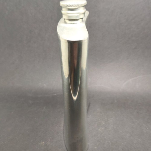 Scotland Yard flask used, pewter construction, made in England