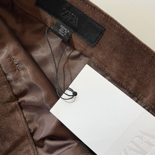 Zara brown suede shorts new, size S 36 8