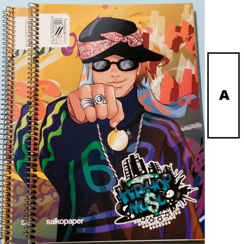 Salko Paper spiral notebook 1 subject Hip Hop Music
