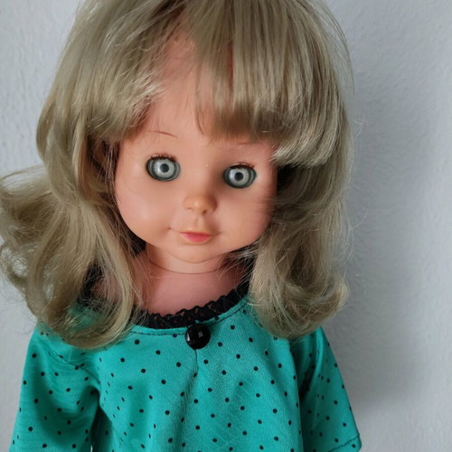 Unikca Belgium doll used, height 43cm
