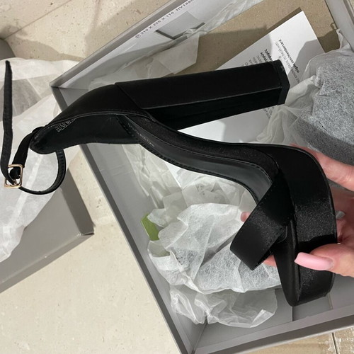 Migato high black sandals like new, size 38