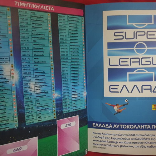 Panini Super League 2025 - 2026 Album new