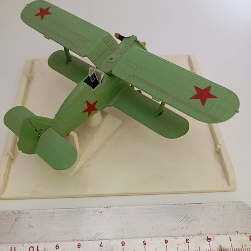 Polikarpov I-153 "Chaika" metal airplane model 1:72 scale used