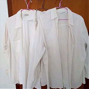 Λευκά πουκάμισα unisex