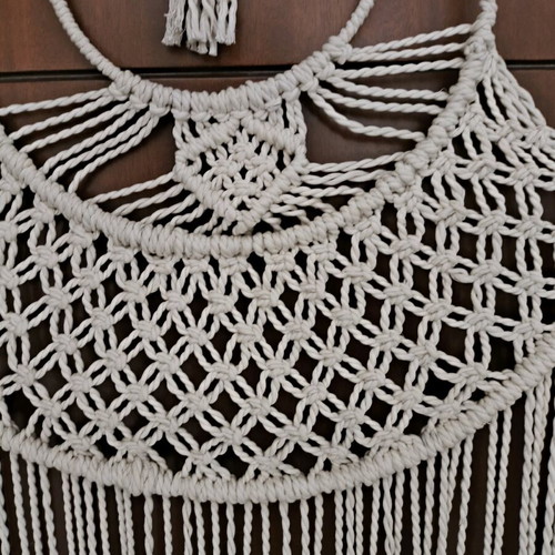Macrame wall decor like new, 1 meter height and 43 cm width
