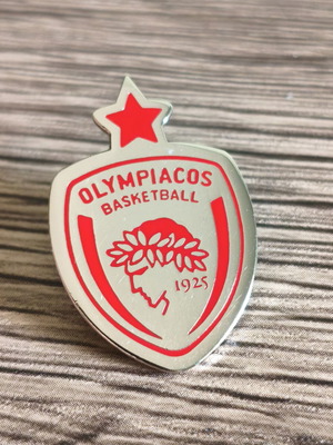 Olympiacos Basketball Star Pin like new, official