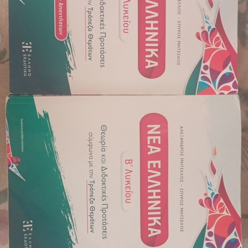 Nea Ellinika B Lykeiou study guide and answer book like new