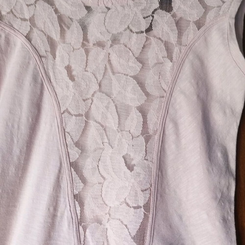 Admiral sleeveless vintage top with lace back, like new, pink
