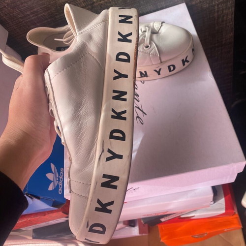 DKNY sneakers used, white, size 38, athletic