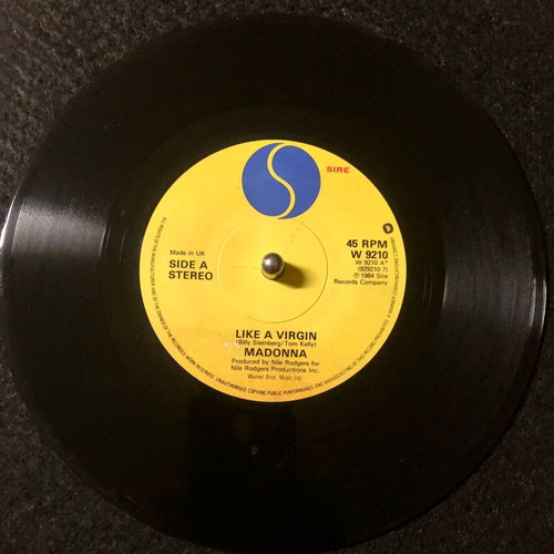 Madonna Like A Virgin 7" vinyl single used, pop
