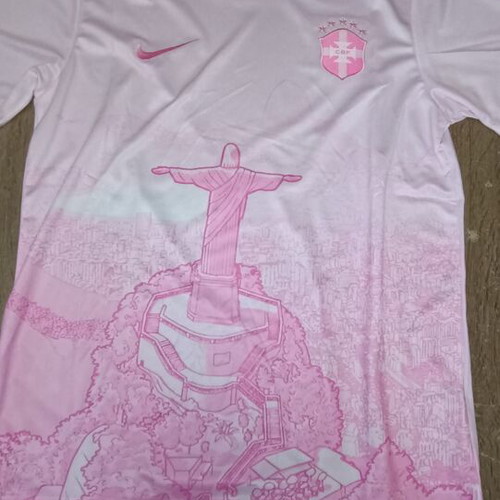 Brazil Pink Christ Jersey 25/26, Nike, authentic