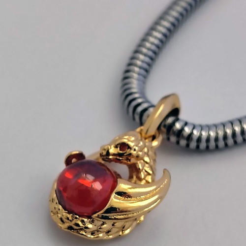 Charm Game of Thrones Dragon Fire silver, new