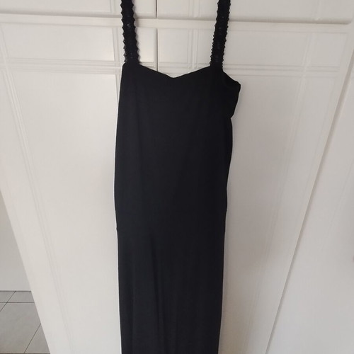 Rinascimento black dress with lace straps like new, medium to large