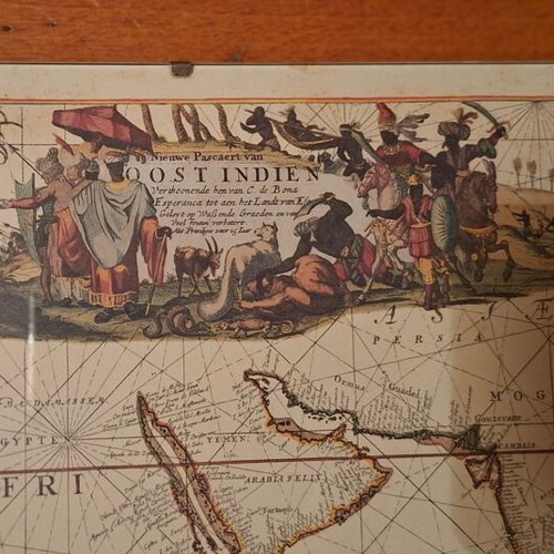 Old maps set of 2 used, glass and backing only