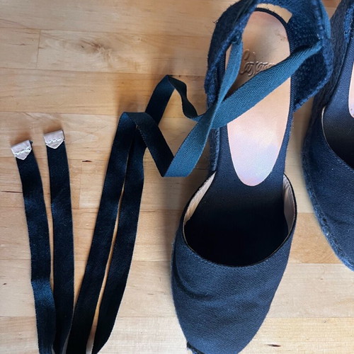 Castaner black high espadrilles size 36
