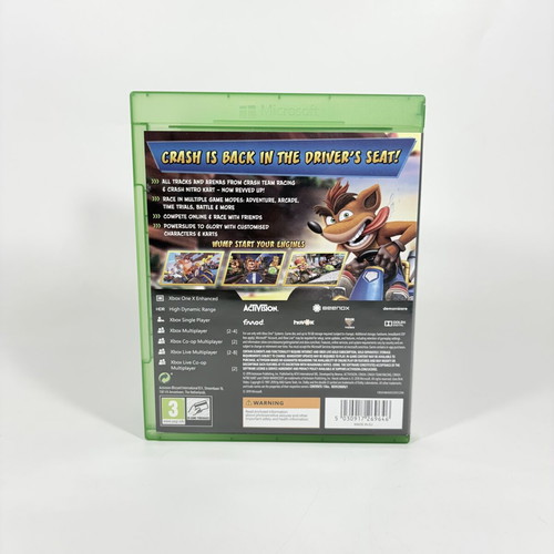 Crash Team Racing Nitro Fueled Xbox One game, like new