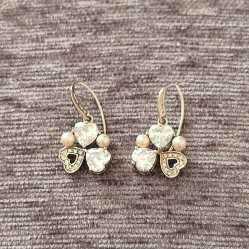 Folli Follie silver earrings with semi-precious stones