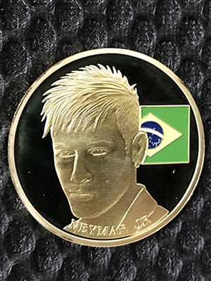 Νόμισμα Neymar Jr καινούργιο με προστατευτική κάψουλα