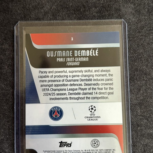 Ousmane Dembele Carnaval Edition Sticker 03/50 new