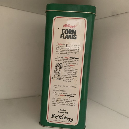 Kellogg's Corn Flakes Collectible Metal Box Vintage 1992 Like New