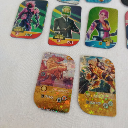 Metal tags pack with Lego Ninja, Gormiti, Brawl Stars, Battle Royale, Angry Birds
