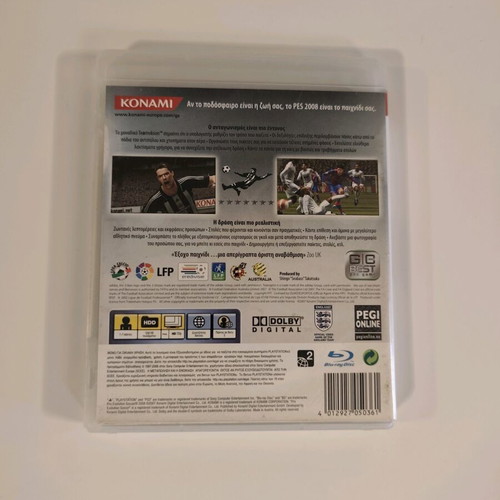 PES 2008 PlayStation 3 game used, sports