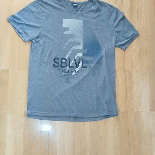 Tshirt Sublevel men's XL gray new