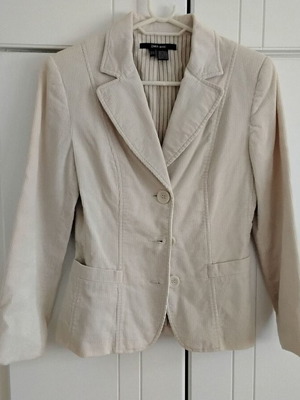 Zara women's beige corduroy jacket like new