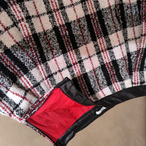 Y-CLU' Top for Kids Teen Skirt new, plaid with leather detail