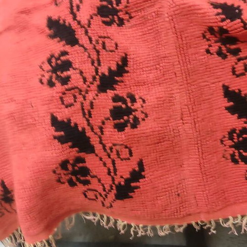 Handmade woven rug new on loom