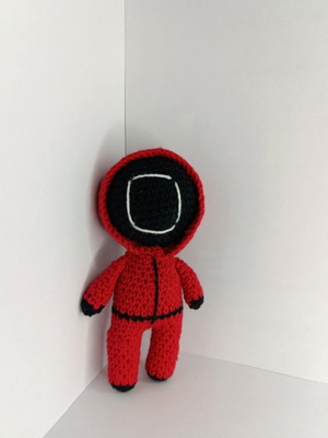 Handmade knitted Squid Game doll new