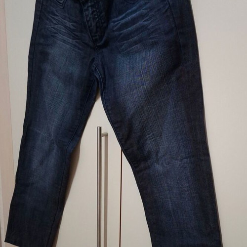 Extyn women's dark blue jeans like new with rhinestones size 46