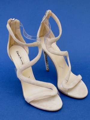 Cesare Paciotti high-heeled sandals used, size 40, beige