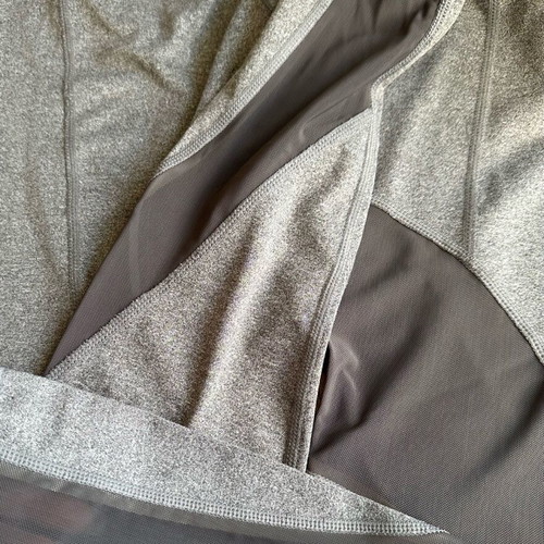 High-waisted leggings new gray with mesh details, size XS