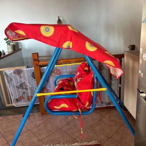 Disney Mickey double swing with metal frame like new