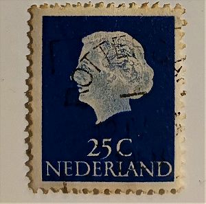 Ολλανδικό γραμματόσημο (1953) 25c - Queen Juliana