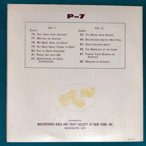 Vinyl records like new, pack of 10 with religious songs