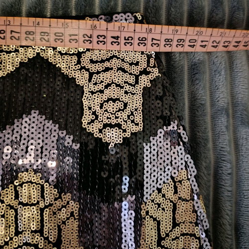 Miss Selfridge mini skirt with sequins, size M, like new, multicolor