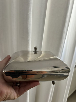 Silver-plated jewelry box like new 17x14 cm