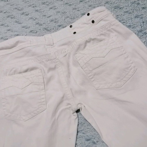 Bershka jeans low-rise used, size 34, white